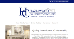 Desktop Screenshot of hazelwoodconst.com